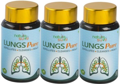 Nature Sure Lungs Pure Capsules for Men & Women – 3 Packs (3 x60 Capsules)(3 x 60 No)