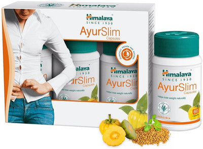 HIMALAYA Ayurslim, 60Caps, Pack of 3(Pack of 3, 60 Capsules)