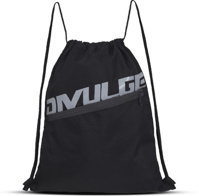 divulge Spark Drawstring Daypack bag, Sports bag racksack 16.5 L Backpack(Black)