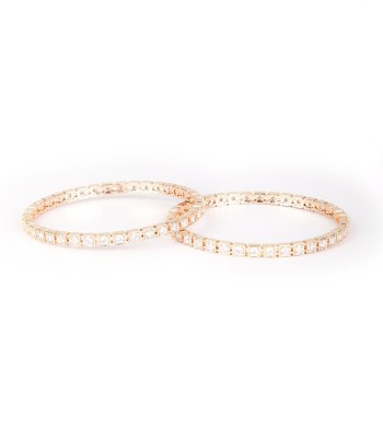 Priyaasi Brass Gold-plated Bangle Set(Pack of 2)