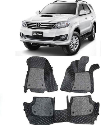 ARNEJA Leatherite 7D Mat For  Toyota Fortuner Old(Black)