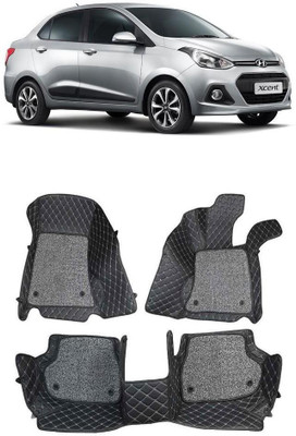 ARNEJA Leatherite 7D Mat For  Hyundai Xcent(Black)