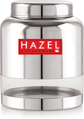 HAZEL Steel Grocery Container  - 2000 ml(Silver)