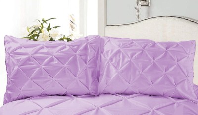 MeckHome Culture Self Design Pillows Cover(Pack of 2, 50.08 cm*101.6 cm, Lavender)