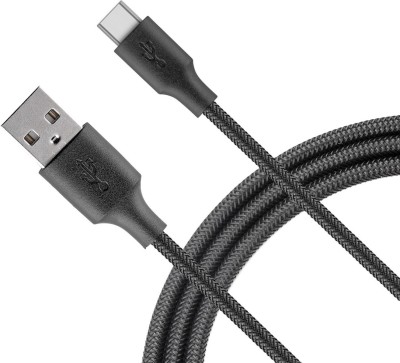 ZINUX USB Type C Cable 2.4 A 1.2 m USB to Type C cable for Android top model Like one pluse Samsung Or oppo Vivo 480 MBPS Transfer.(Compatible with Mobile, TABLET, PC, MACBOOK, Black, One Cable)