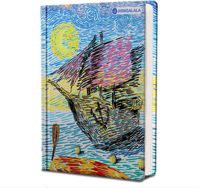 Jhingalala Voyage in the Ship Hard Bound Undated A5 Diary Notebook (20 X 14.5 CM, 80 GSM, 190 Ruled Perforated Pages) Diary for Gifting, Personal Diary A5 Diary Ruled 190 Pages(Multicolor) Jhingalala Voyage in the Ship Hard Bound Undated A5 Diary Notebook (20 X 14.5 CM, 80 GSM, 190 Ruled Perforated Pages) Diary for Gifting, Personal Diary A5 Diary Ruled 190 Pages(Multicolor)