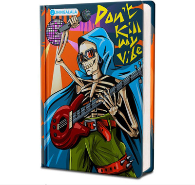 Jhingalala Don't Kill My Vibe Hard Bound Undated A5 Diary Notebook (20 X 14.5 CM, 80 GSM, 190 Ruled Perforated Pages) Diary for Gifting, Personal Diary A5 Diary Ruled 190 Pages(Multicolor) Jhingalala Don't Kill My Vibe Hard Bound Undated A5 Diary Notebook (20 X 14.5 CM, 80 GSM, 190 Ruled Perforated Pages) Diary for Gifting, Personal Diary A5 Diary Ruled 190 Pages(Multicolor)