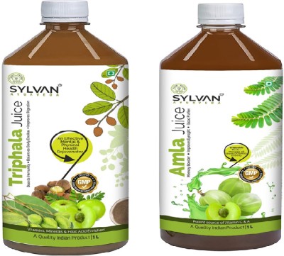 SYLVAN AYURVEDA Triphala & Amla Juice-2L| Aryvedic Immunity and Digestion Booster(2 x 1 L)