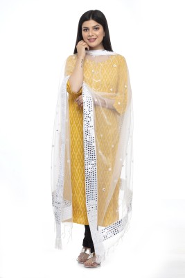 A R SILK Cotton Blend Embellished Women Dupatta