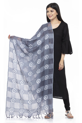 A R SILK Pure Cotton Printed Women Dupatta