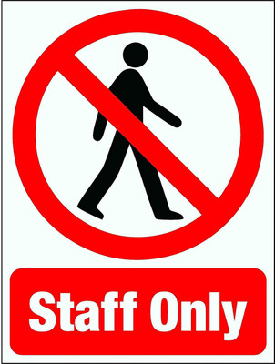 AGOG STAFF ONLY Emergency Sign