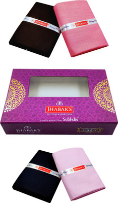 JHABAK'S Cotton Blend Solid Shirt & Trouser Fabric