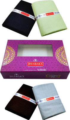 JHABAK'S Cotton Blend Solid Shirt & Trouser Fabric