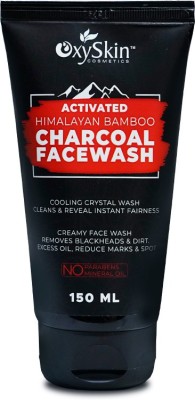 Oxyskin Cosmetics Himalayan Bamboo Activated Charcoal Skin Purifying Fights Pollution 150 ml Face Wash(150 ml)