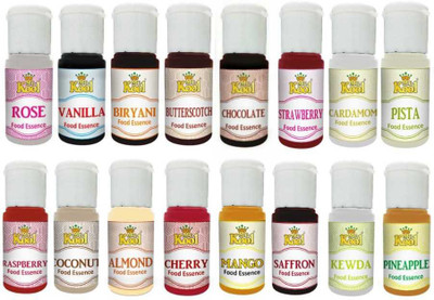 Mr.Kool Premium Flavouring Essences 320ml | (Rich Combo) | Used for making Ice-creams ,Cakes ,Cookies ,Sweets ,Pastries ,Desserts and confectioneries Vanilla Liquid Food Essence (320 ml) | Baker's Essential Essences Kit | Vanilla Liquid Food Essence(320 ml)