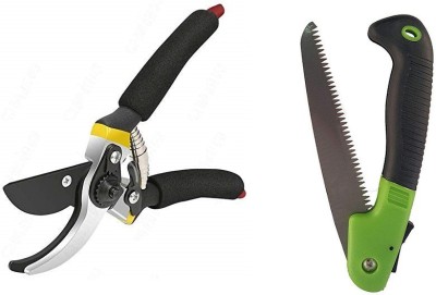 Birudmart Gardening Scissor Pruning Shear, Flower Cutter Garden Tool Kit(2 Tools)