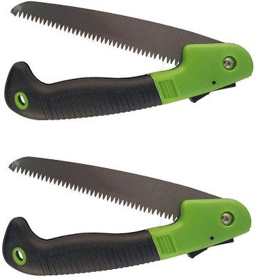 Birud 2 Set of Folding Purner Cutter Garden Hand Powered Saw Tools Cutting Pruner (Manual) Garden Tool Kit(2 Tools)