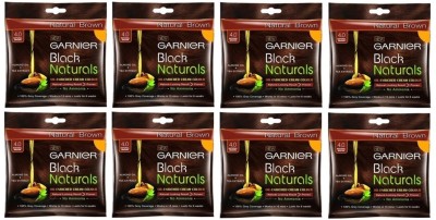 GARNIER Black Naturals Oil-Enriched Cream Hair Color , 4.0 Natural Brown
