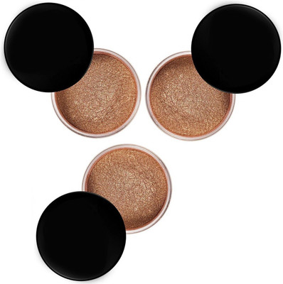 tanvi27 Highlighter Powdery Makeup Illuminator Face Glow Highlight Brighten Shimmer Make For Professional Look Copper combo OF 3 Highlighter(Copper)