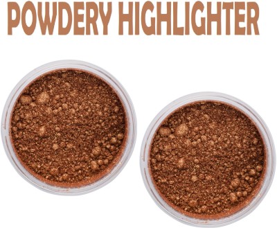 THTC Best Illumination Face Radiant Glow Glitter Copper Highlighter Powder Set(COPPER)