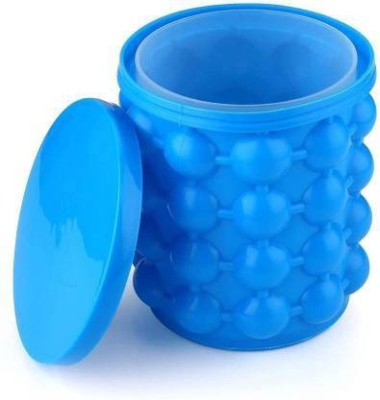 Aqtus Silicone Ice Cube Mould Ice Bucket Blue Silicone Ice Cube Tray (Pack of1) Blue Silicone Ice Ball Tray(Pack of1)