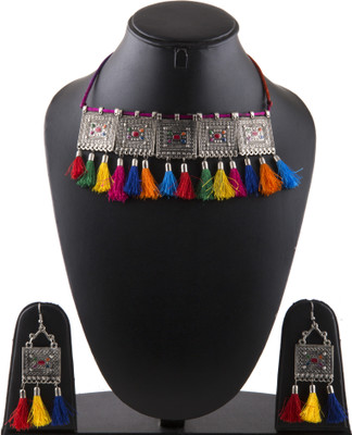 Creative Frogs Alloy Sterling Silver Multicolor Jewellery Set(Pack of 1)