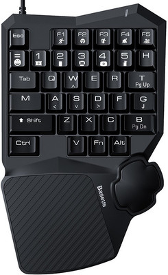 Baseus Gamo One-Handed Gaming Keyboard black Wired USB Gaming Keyboard(Black)
