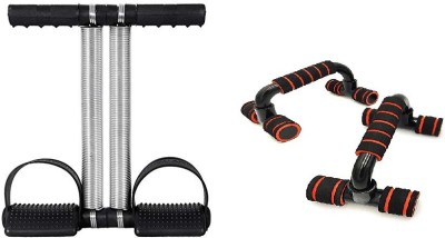 Fitness Scout general Fitness Exerciser Workout- Tummy Trimmer Plastic Pushup Bar Stretching-Pull Squat Fitness Accessory Kit Kit