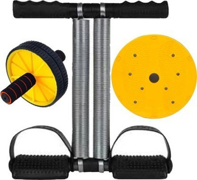 Shopeleven Home Gym General Fitness Workout Exerciser Tummy Ttimmer Twister Ab Wheel Ab Exerciser(Multicolor)