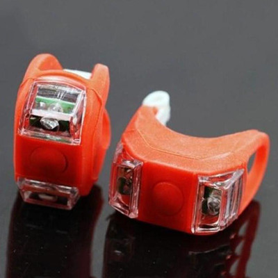 Dark Horse Bicycle 2 Silicon Red Super Bright Blinker Safety Light with 3 LED Lighting Modes LED Rear Break Light(Red)