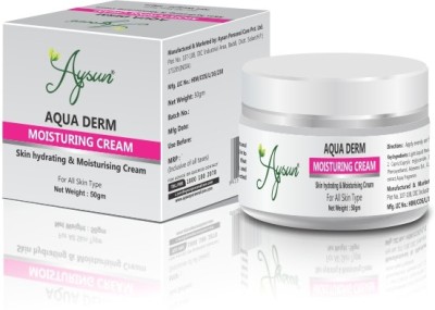 Aysun Aqua Derm Moisturing Cream Skin Hydrating & Moisturising Cream Combo Pack of 2(50 g)