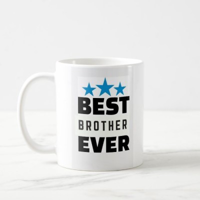 Dreamz India CERAMIC MUG - BEST BROTHER EVER Ceramic Coffee Mug(330 ml)