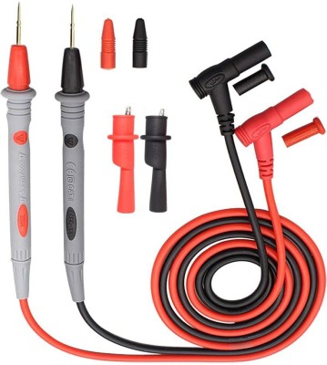 Republic Multimeter Test Leads Kit with Alligator Clips and Plunger Test Wire, Silicone Material Resistant to high Temperature and Low Temperature, Hooks Test Probes 1000V 20A CAT III, Pointed Digital Multimeter(2000 Counts)
