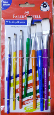 FABER-CASTELL 7 TRI-Grip Brush - Flat(Multicolor)