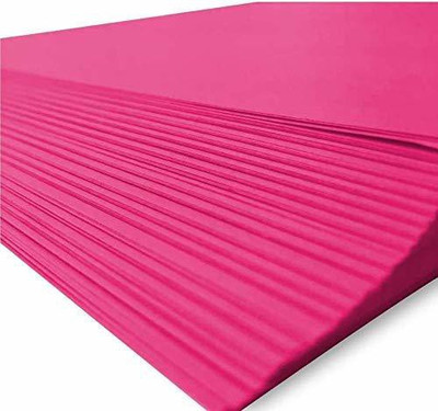 Eclet 40 pcs pink Color Sheets (180-240 GSM) Copy Printing Papers /Art and Craft Paper A4 Sheets Double Sided Colored Origami School, Stationery A4 180 gsm Coloured Paper(Set of 1, Pink)