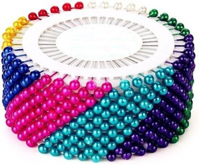 Elecsera Plastic Pearl Head, Stainless Steel Tip  Pins(Set Of 480, Multicolor)