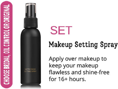 THTC Long Lasting & Water Proof Makeup Fixing Spray For All Skin Type Primer  - 100 ml(BLACK)