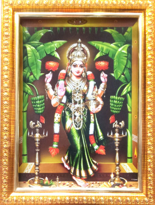 FRAMTASTIC GADAPA LAKSHMI DEVI/ LAKSHMI DEVI SMALL SIZE Religious Frame