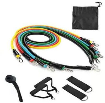 Gantavya Super Quality Power YIXITY Resistance Band 11 Pcs Set for Beginner/Gym Resistance Tube(Multicolor)