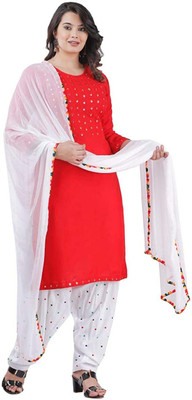 sablani Embroidered Kurta, Patiala & Dupatta Set