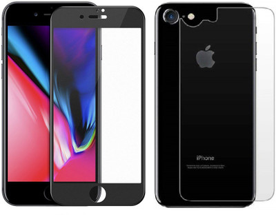Mobilive Front and Back Tempered Glass for iPhone 7 Front Edge to Edge Glass & Back Screen Guard(Pack of 2)