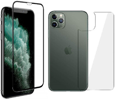 Mobilive Front and Back Tempered Glass for iPhone 11 Pro Front Edge to Edge Glass & Back Screen Guard(Pack of 2)
