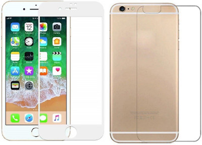 Mobilive Front and Back Tempered Glass for iPhone 6 Plus Front Edge to Edge Glass & Back Screen Guard(Pack of 2)