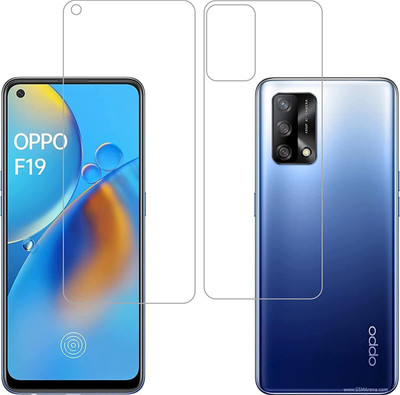 ELEF Front and Back Tempered Glass for Oppo F19 Front And Back Crystal Clear Scrren Protector Tempered Glass(Pack of 1)
