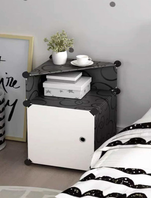 lukzer Plastic Bedside Table(Finish Color - Black, DIY(Do-It-Yourself))