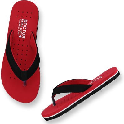 Tellinn Men Flip Flops(Red , 5)