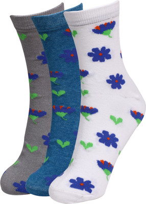 KESHAV SRUSHTI Men & Women Floral Print Ankle Length(Pack of 3)