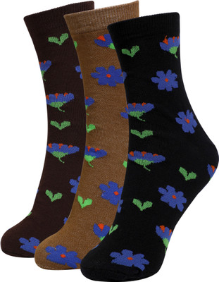 KESHAV SRUSHTI Men & Women Floral Print Ankle Length(Pack of 3)