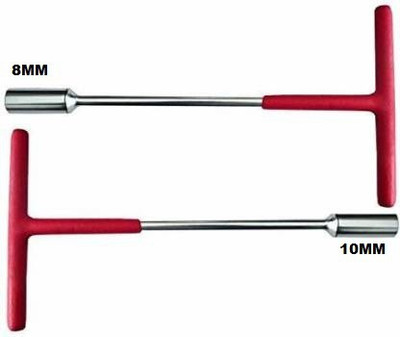 Ubod T Spanner 8MM,10MM Long 2Pc Set Tool Single Sided Speciality Socket Set(Pack of 2)