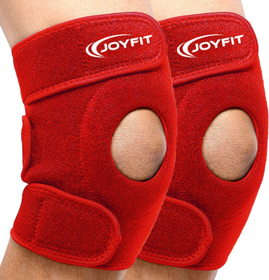 Joyfit Knee Cap pair for Knee Pain, Gym, Sports, Running Knee Support(Red)